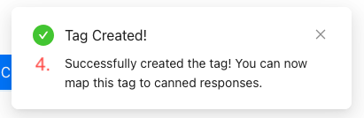 New Tag Successfully Create