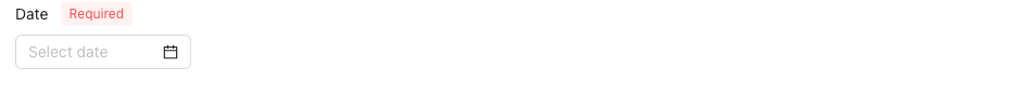 Date Example Empty