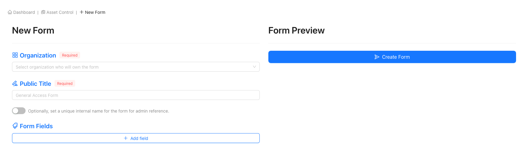 Empty Form