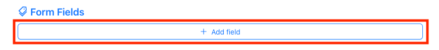 New Field Button