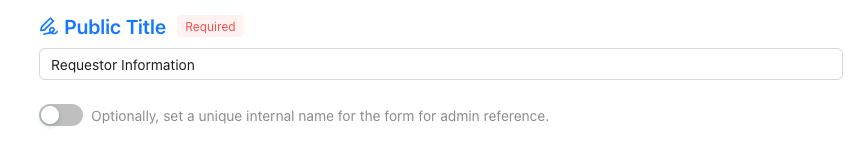 Choosing a Public Title