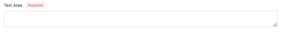 Text Area Input Empty