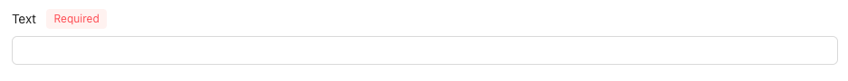 Text Input Empty