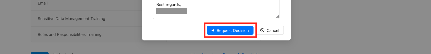 Submit to Forward the Request
