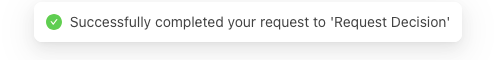 Successful Request Forwarding
