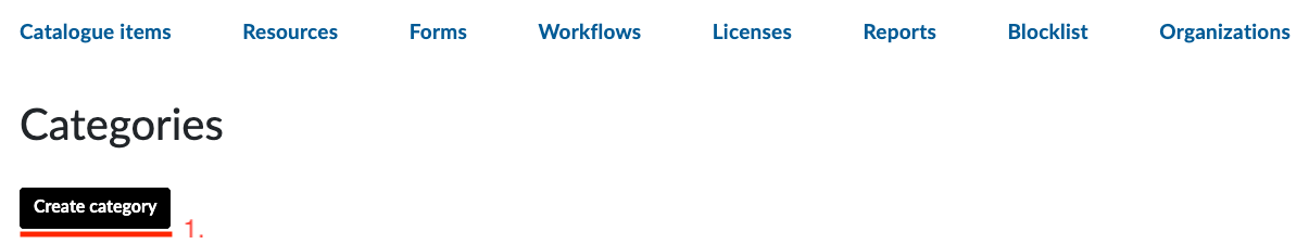 Create Category Button