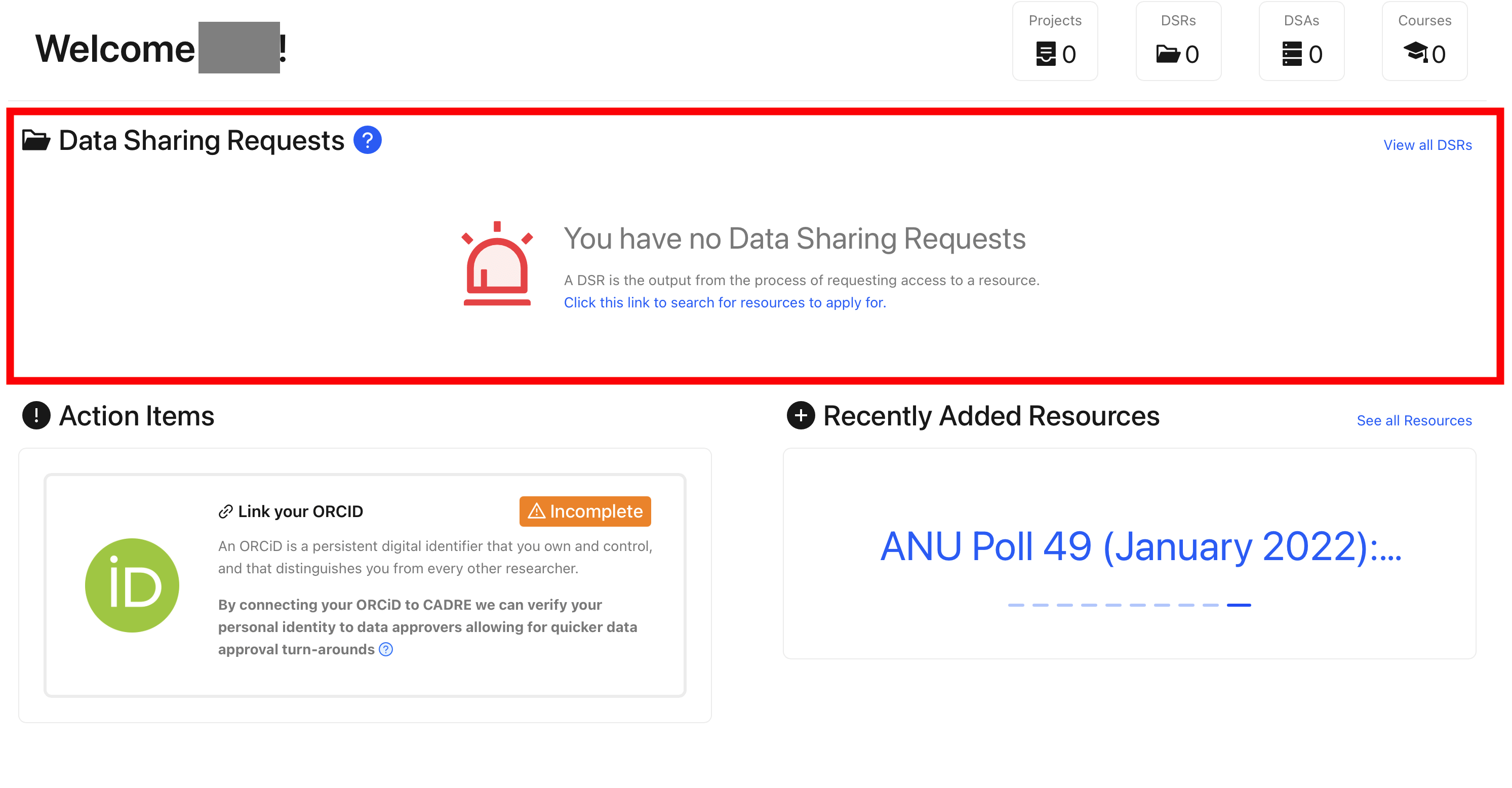 First-Time Applicant DSR Section Dashboard